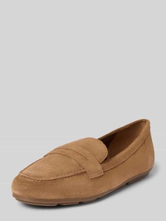 Tamaris Tamaris Loafer aus echtem Veloursleder in Camel, Gr&ouml;&szlig;e 36