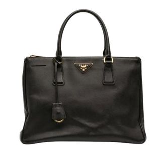 Prada Pre-owned Handbags, female, Black, Size: ONE SIZE Pre-owned The Galleria