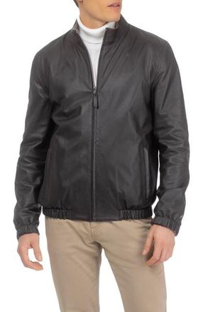 Gorski Mens Light Genuine Nappa Leather Jacket Reversible To Cashmere & Wool Crafted From Loro Piana in Dark Brown/taupe at Nordstrom, Size Xx-Large