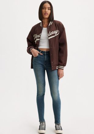 Levi's Skinny-fit-Jeans LEVIS 721 HIGH RISE SKINNY, Damen, Gr. 27, L&auml;nge 28, blau (tore it up no dx t2), Denim/Jeans, Obermaterial: 60% Baumwolle, 23% Viskos