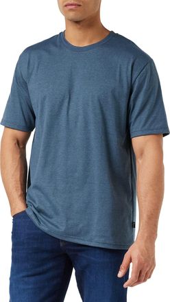 Trigema Mens T-Shirt Deluxe Baumwolle, Jeans Melange, M