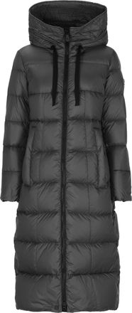 Peuterey Black Nunki Hooded Quilted Long Down Jacket