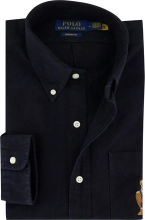 Polo Ralph Lauren Heren, Overhemden, Zwart, Maat: XL Katoen