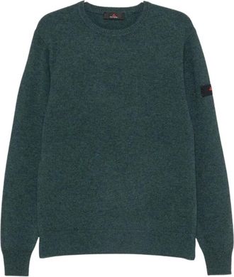 Peuterey Round-neck Truien - Heren - Ronde hals truien - Groen - XL - Truien & Vesten