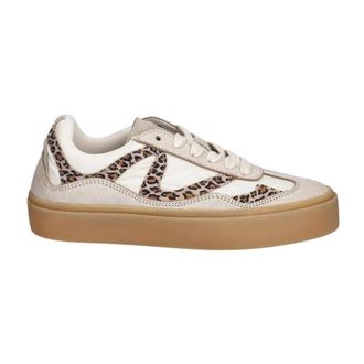 INUIKII Lynn Patchwork - Dames - Sneakers - Beige - 36 EU - Leer - Schoenen