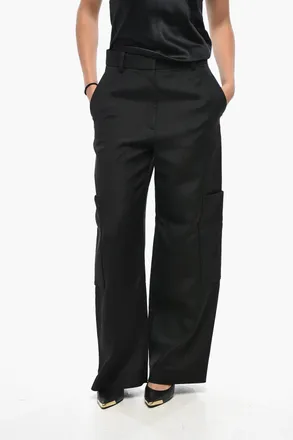 Khaite Pantaloni Cargo a Vita Alta Khaite