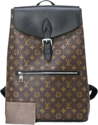 Louis Vuitton Pre-owned Vintage Canvas Rugzak - Dames - Vintage Rugzakken - Bruin - ONE Size - Vintage