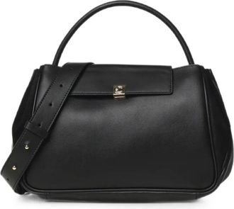 Coccinelle Handbag Glad Leer - Dames - Handtassen - Zwart - ONE Size - Leer - Tassen