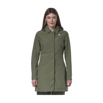 K-Way K-Way, Parkas, female, Green, Size: XL La Mathy Bonded Jersey