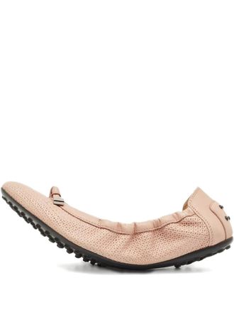 Tod's Bow Scrunch ballet flats - Pink