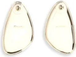Self Portrait Womens Gold Brass Earrings