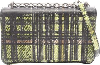 Prada Pre-owned Prada Leather Tartan Check Crossbody Bag Ladies 47AJX2P1359GEF4D