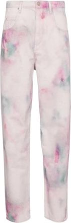 Isabel Marant Straight Jeans - Dames - Straight fit broeken - Veelkleurig - W33 - Katoen - Broeken