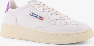 Autry Womens Low Leather Sneakers With Side Logo White Trainers