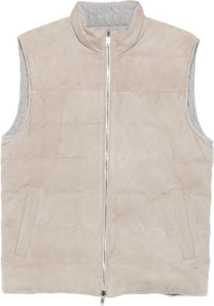 Eleventy Su&egrave;de bodywarmer - Grijs