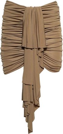 CHRISTOPHER ESBER Minigonna con ruches - Toni neutri