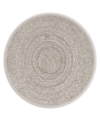 AFK Living Alfombra redonda interior exterior de estilo &eacute;tnico 120 x 120 cm