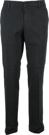 Dondup Spiritissimo Slim-fit Broeken - Heren - Slim Fit Broeken - Zwart - W34 - Katoen - Broeken