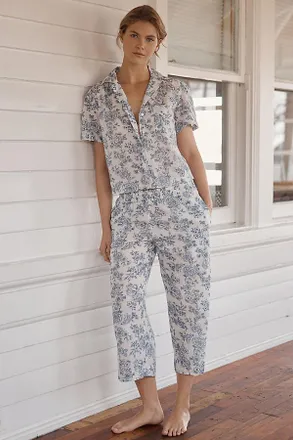 Papinelle Sleepwear Nostalgia Crop Pajama Set