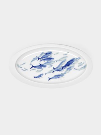 Hering Berlin Ocean Porcelain Oval Platter