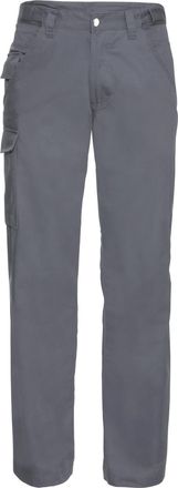 Russell Athletic Russell Werkkleding Heren Polycotton Twill Broek / Broek (Regular) (Konvooi Grijs)