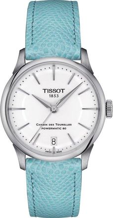 Tissot T-classic Chemin Des Tourelles Powermatic 80 Dames Horloge Blauw T1392071601100