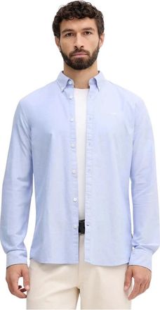 Lindbergh Oxford Shirt - Heren - Casual Overhemden - Blauw - S - Katoen - Overhemden