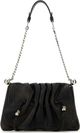 Isabel Marant Dark Brown Leather Bolton Shoulder Bag