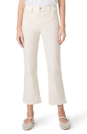 Paige Mason Crop Bootcut Jeans in Tonal Stripe at Nordstrom, Size 32