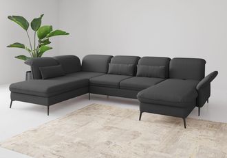 Sit&more Wohnlandschaft »Emely, inkl. Sitztiefenverstellung« wahlweise mit Bettfunktion,Bettkasten,Kopf- & Armteilverstellung