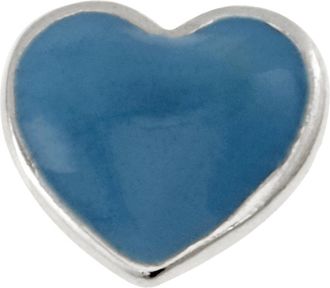 Pandora Sterling Silver Blue Enamel Heart Petite Charm