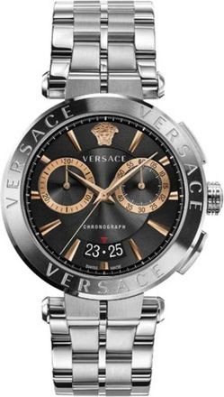Versace Aion 45Mm - Heren - Horloges - Grijs - ONE Size - Accessoires