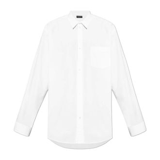 Balenciaga Casual Shirts, male, White, Size: S Shirt with a pocket