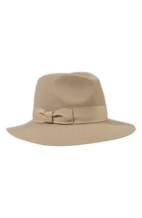 Bruno Magli Wool Felt Fedora Hat in Beige at Nordstrom Rack