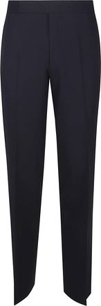 Lardini Black Virgin Wool Formal Pants