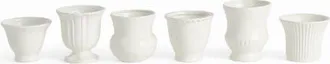 Napa Home & Garden Senora White Ceramic Mini Cachepots Set of 6 at Nordstrom