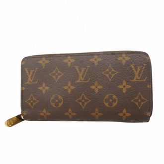 Louis Vuitton Brown Fuchsia Long Wallet (Bi-Fold) (Pre-Owned)