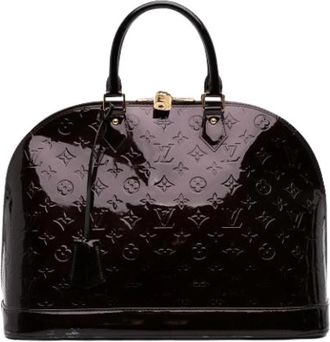 Louis Vuitton Pre-owned Alma GM - Dames - Vintage Handtas - Paars - ONE Size - Leer - Vintage