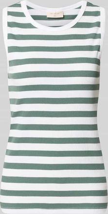 Freequent Slim Fit Top mit Rundhalsausschnitt Modell Effy in Dunkelgruen, Gr&ouml;&szlig;e XXL