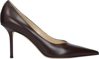 Jimmy Choo London Brown Leather High Heel Womens Pumps