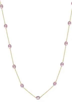 Effy 14K Yellow Golden Freshwater Rice Pearl 36 Station Necklace in 14K Gold at Nordstrom
