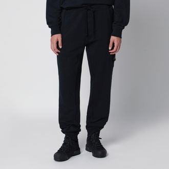 Stone Island Pantaloni jogging blu navy in cotone