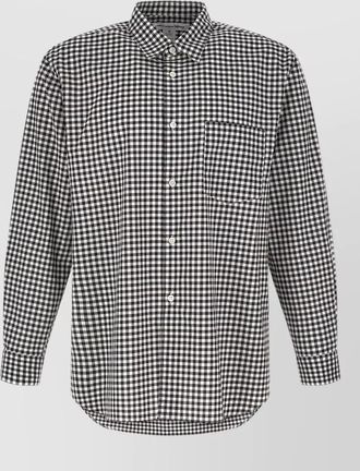 Comme Des Gar&ccedil;ons vichy shirt checkered pattern front pocket