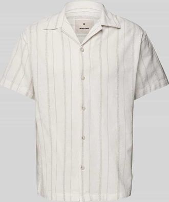 Jack & Jones Regular Fit Freizeithemd aus Baumwoll-Leinen-Mix Modell BLUWILLIAM in Weiss, Größe XXL