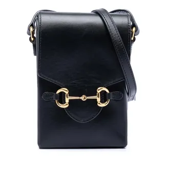 Gucci Pre-owned Gucci Mini Leather Horsebit 1955 Crossbody Unisex N6UZ07ZR52851C0T