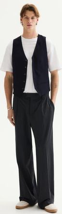 H&M Slim Fit Suit Waistcoat in Navy Blue at Nordstrom, Size 42