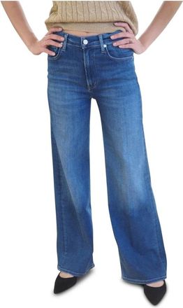 Citizens Of Humanity Lyra Lange Wijde Pijpen Jeans - Dames - Loose Fit Jeans - Blauw - W27 - Katoen - Jeans