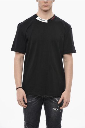 Dsquared2 Crew Neck T-Shirt REGULAR FIT Solid-Color with Contrast Deta size Xxl