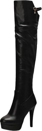 Generic Women Outdoor Over Knee Boots Thick High Heel Winter Elegant Casual Long Party Boot