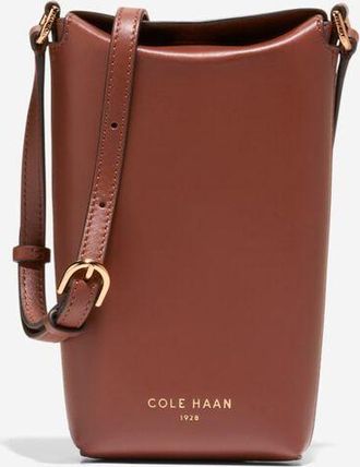 Cole Haan Womens Clarisse Phone Crossbody Bag - Brown